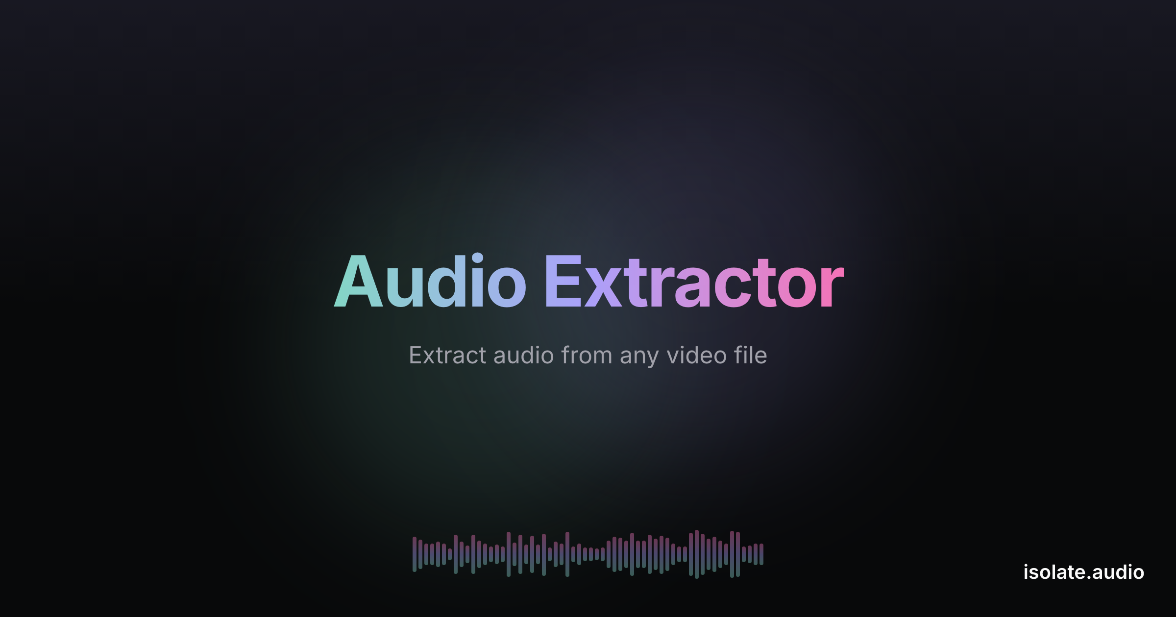 Audio Extractor Names Free Audio Extractor - Extract Audio from Video | Isolate Audio